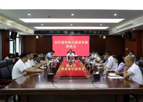 陈远主持召开鼎城区商贸业高质量发展座谈会