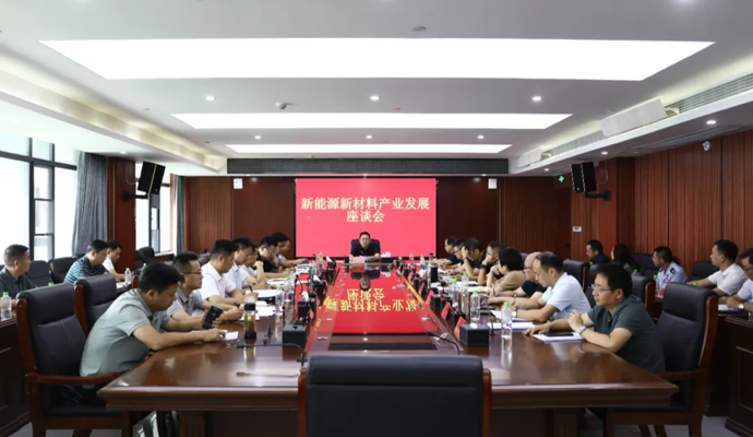 陈远主持召开鼎城区新能源新材料产业发展座谈会
