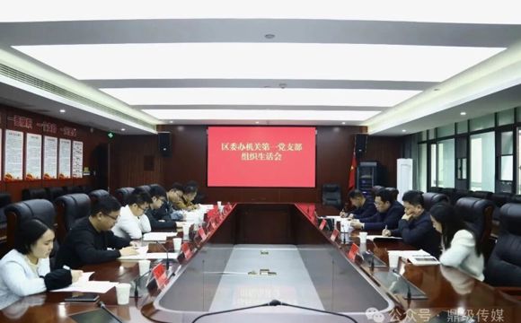 陈远参加区委办机关第一党支部组织生活会