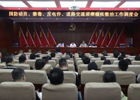 鼎城区举行国防动员、禁毒、反电诈、道路交通顽瘴痼疾整治工作调度会