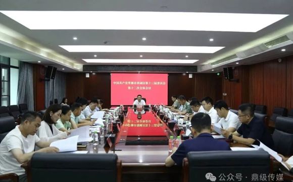 中国共产党常德市鼎城区第十三届委员会第十二次全体会议召开
